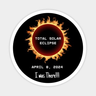 Total Solar Eclipse 2024 Totality April 8 2024 I was there Memorabilia, Blazing glowing sun Outline Magnet